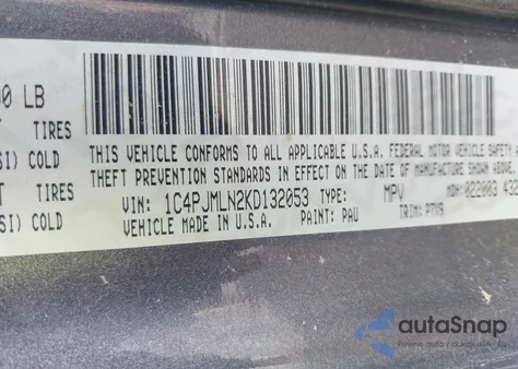 2019 Jeep Cherokee Latitude Plus 4X4 from USA, damaged, VIN 1C4PJMLN2KD132053